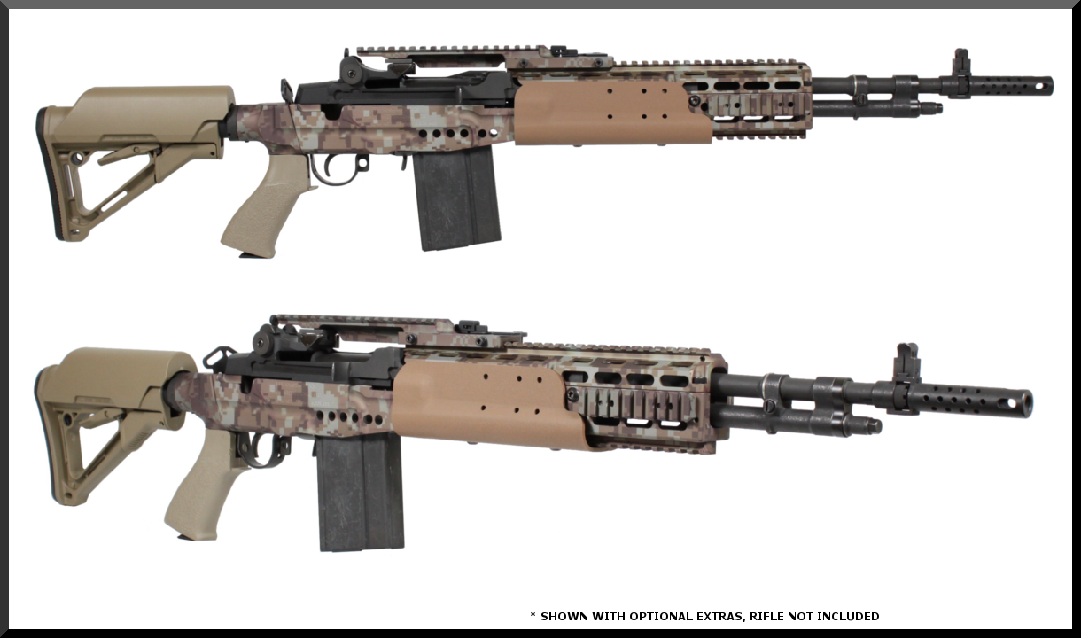 M14ALCS/CV - This EBR Tactical Aluminum Chassis Stock features an AR-15/M16...