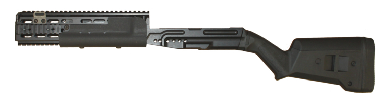It's the Sage International M14ALCS/CVFS EBR chassis with a Magpul SGA...