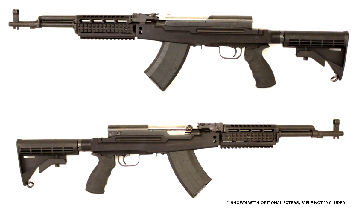 SKSCS/CV - The Sage SKS Tactical Aluminum Chassis Stock features an AR-15 g...